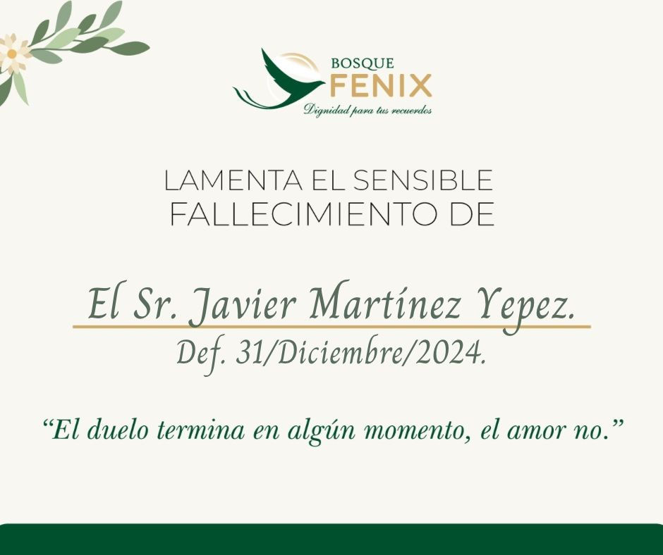 El Sr. Javier Martinez Yepez