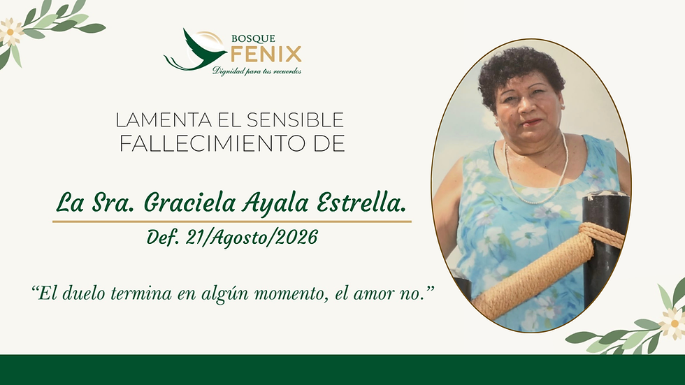 La Sra. Graciela Ayala Estrella.