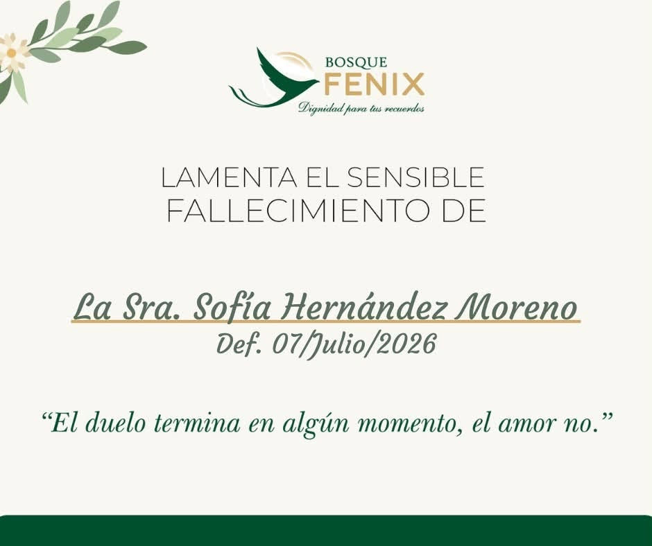 La Sra. Sofia Hernandez Moreno