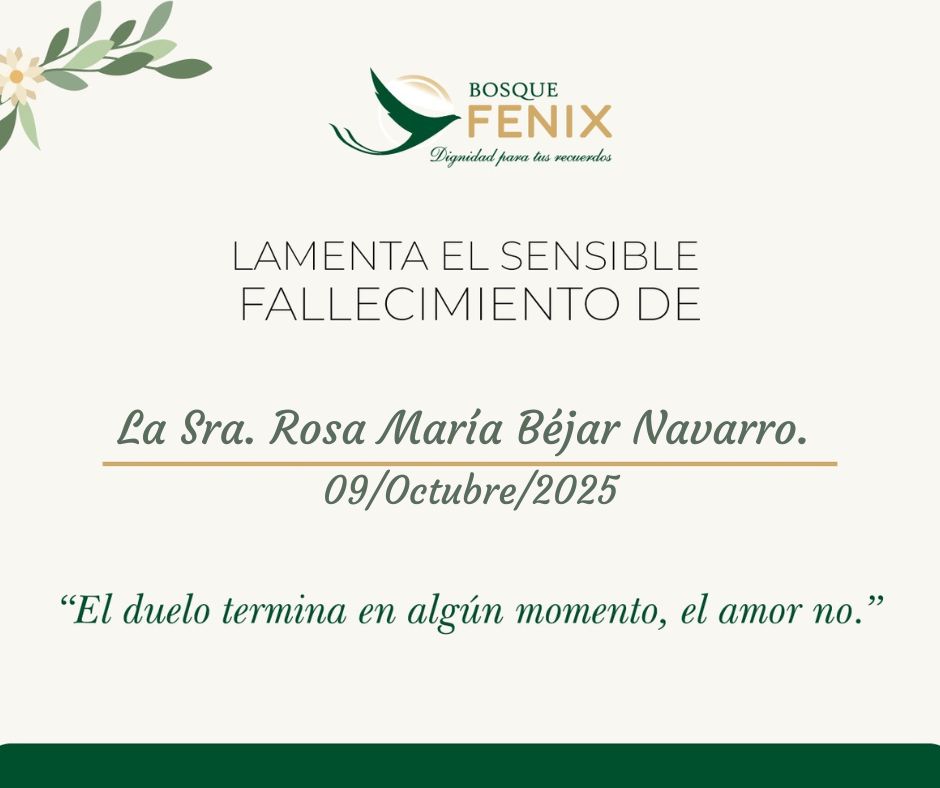 La Sra. Rosa Maria Bejar Navarro