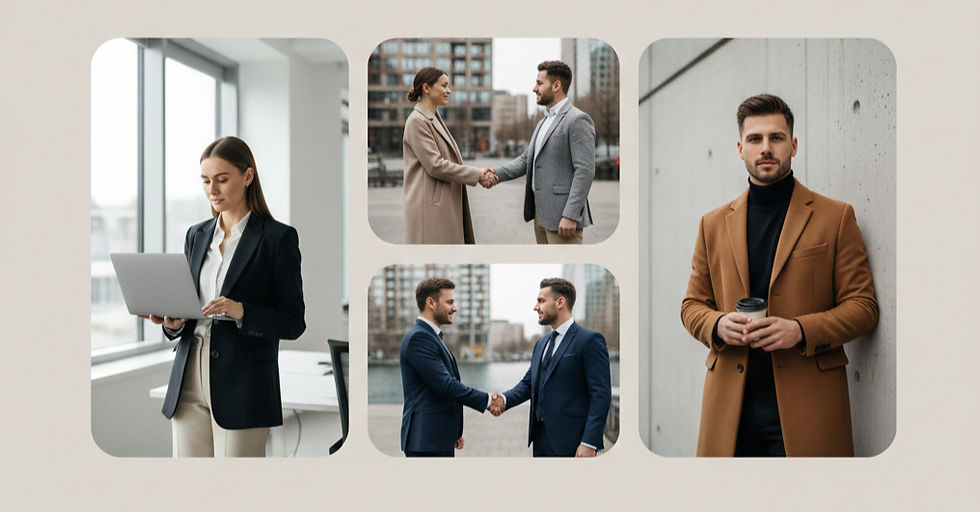 Farbbeispiele zur Outfitwahl für Business & Branding