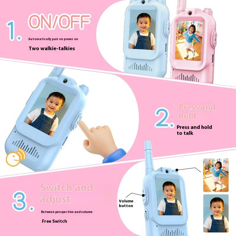 Miniatura: Mini Video Wireless Walkie Talkies for Kids 2-Pack