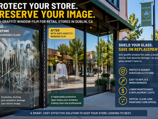 Anti-Graffiti Window Film for Retail Stores in Dublin, CA