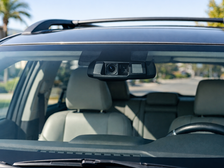 ADAS camera area behind windshield after windshield replacement in Dublin CA