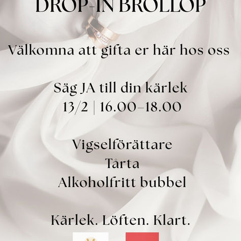 Drop in bröllop på Entré