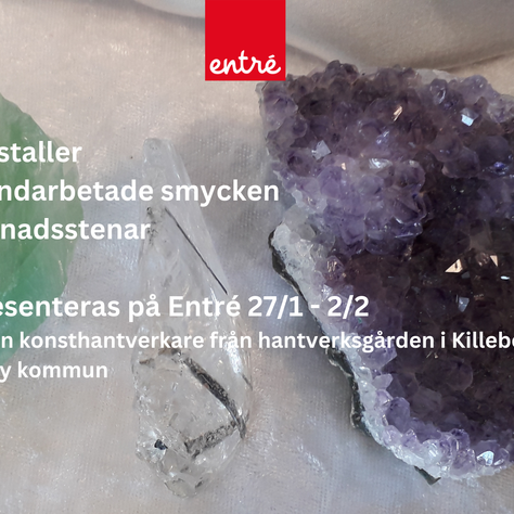 Kristaller, smycken och månadsstenar på Entré