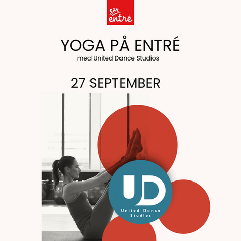 Yoga på Entré med United Dance Studios