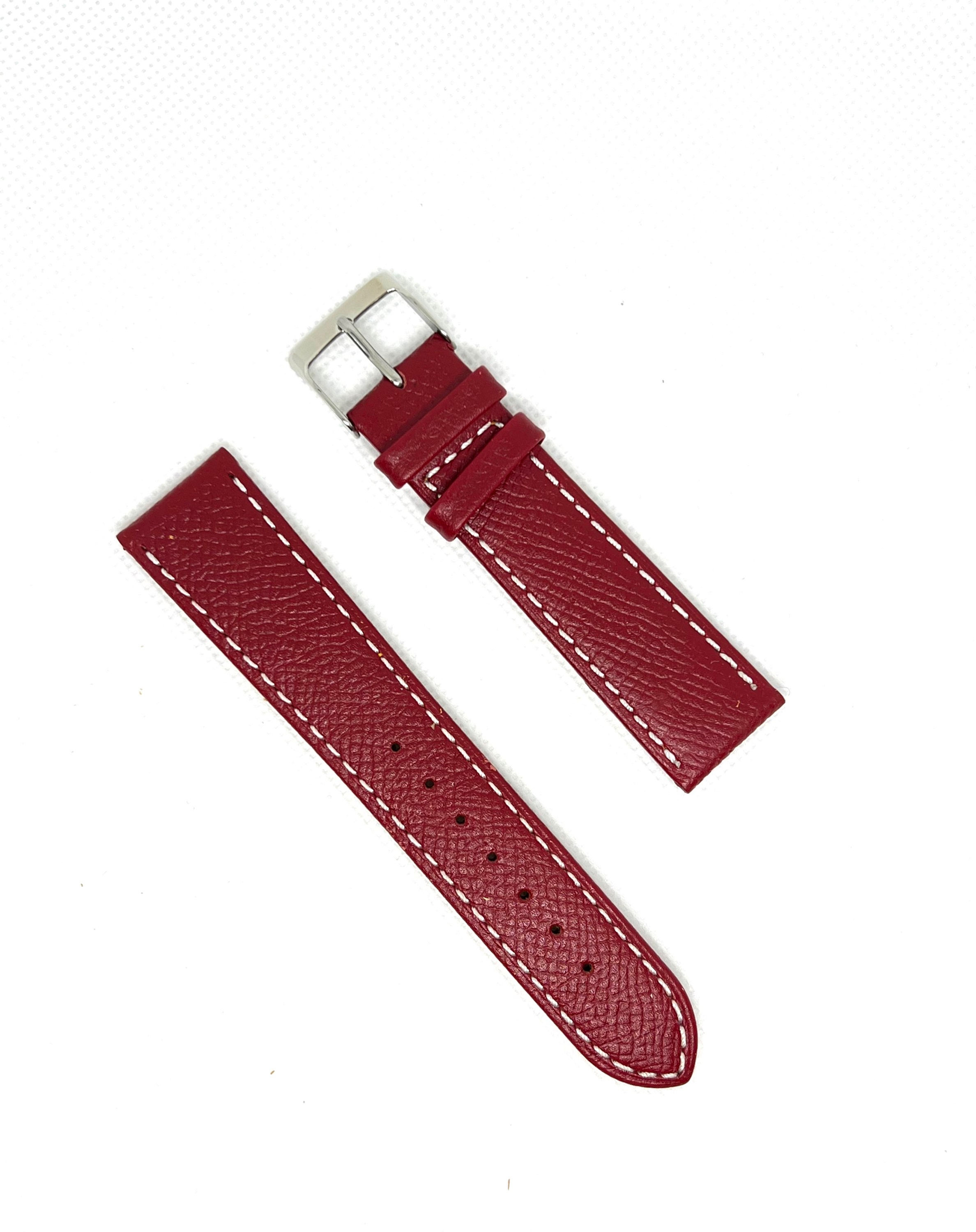 意大利Epsom棗紅色小牛皮帶