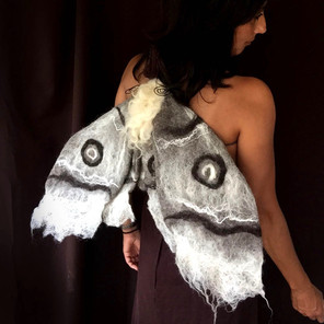 Grey Moth Costume Wearable Art