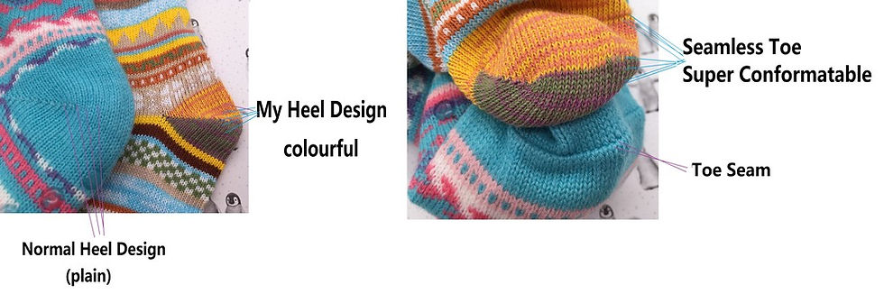 Thumbnail: Girls/ladies Norwegian Socks
