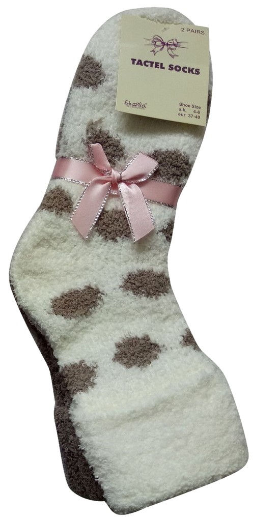 Thumbnail: Girls Soft Tactel Socks With Dots