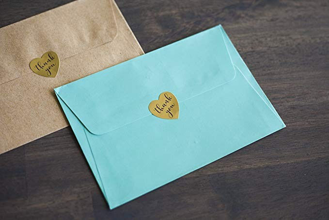 Thumbnail: Thank You Stickers For Professional Support Sticker Labels Heart Shape