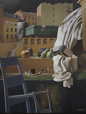 Winning entry in the Scapes 2018 competition Nicholas Zalevsky Visual Artist. Ukrainian and American figurative painter. Magic realism, photorealism, surrealism, figurative art