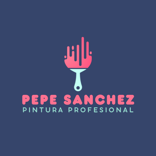 Pink Flat Illustrative Paint Logo