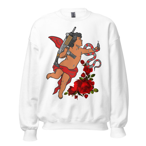 Cupid doesn't lie Sweatshirt (White) Plush XLI Laundry