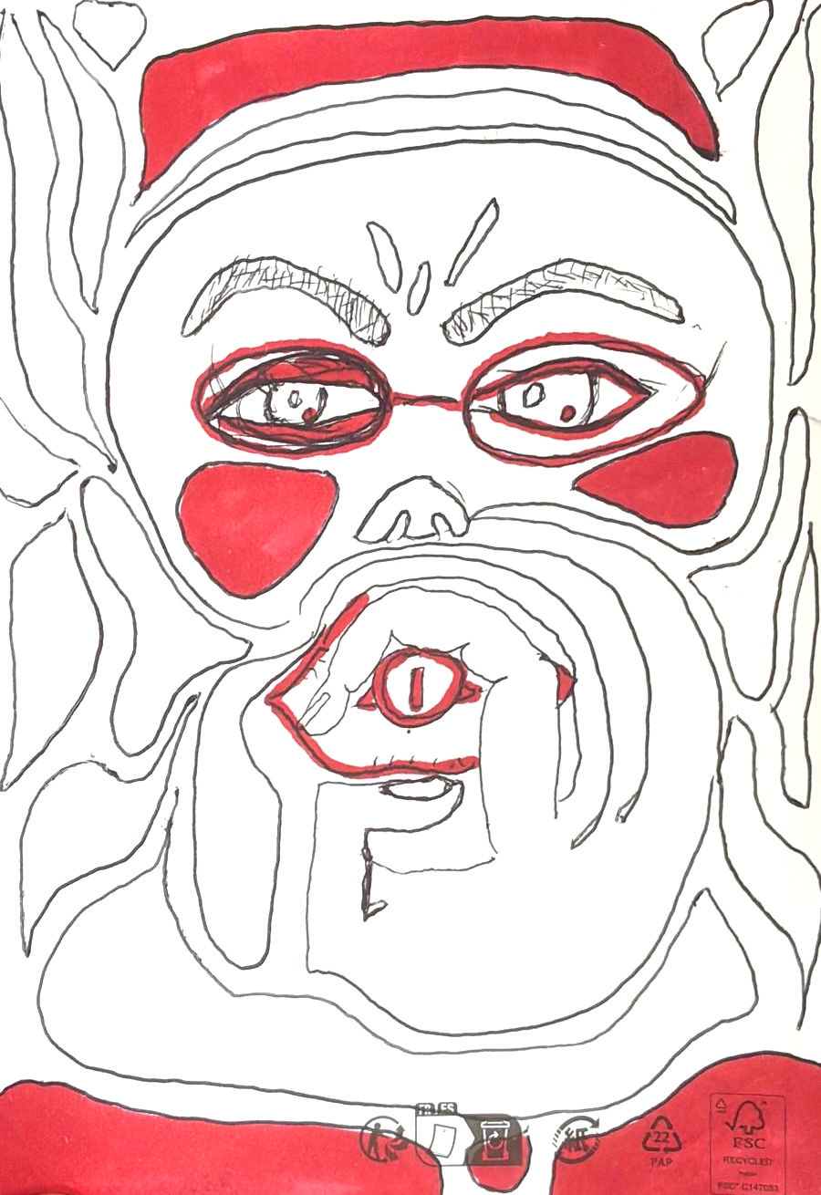 Smoking Santa for Borja Villalobos