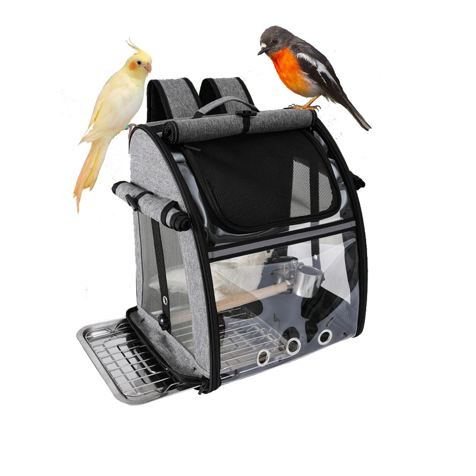 PAWFECTJEE Portable Bird Carrier Backpack - Ideal Bird Travel Carrier for Parrot