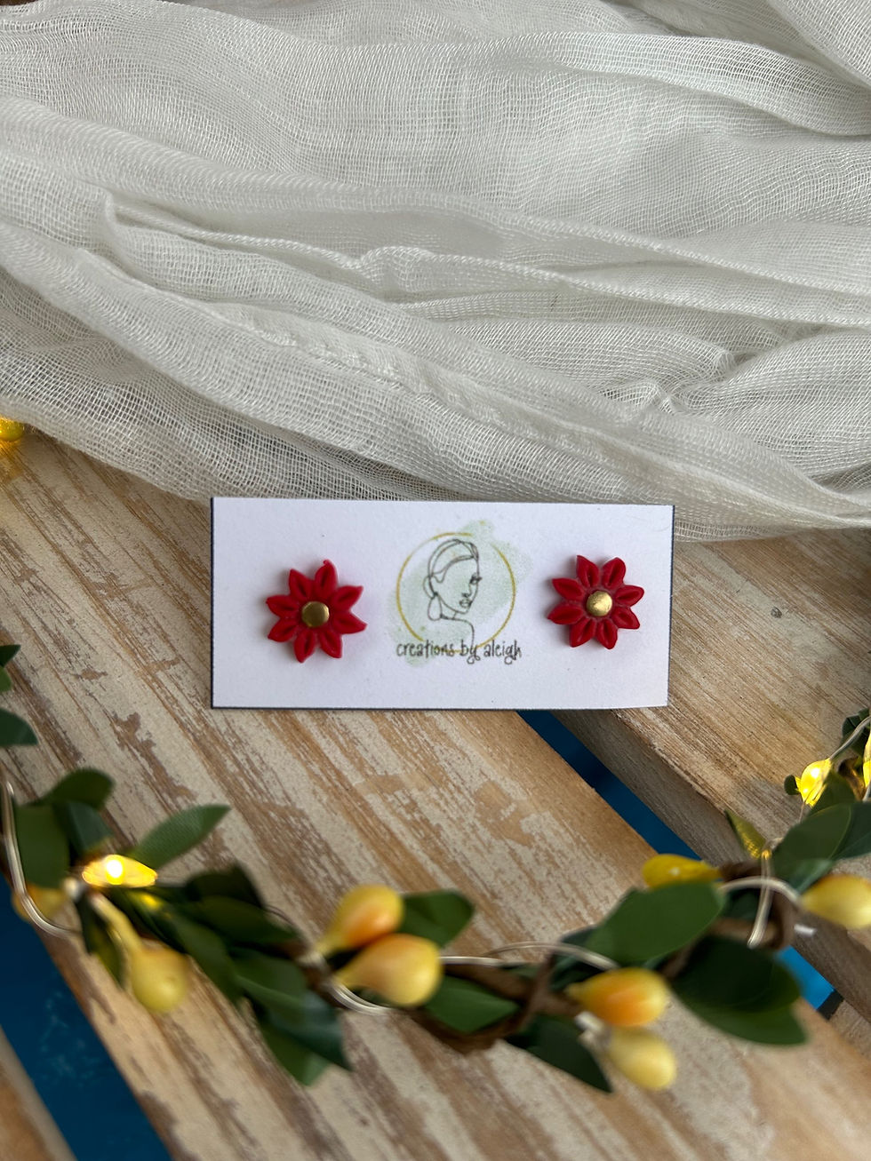 Thumbnail: Warm Color Flower Studs