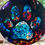Thumbnail: Suncatcher Paw Print Round Acrylic Animal Faux Stained Glass Gift Memorial