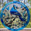 Thumbnail: Suncatcher Blue Jay Bird White Flowers 8” Home Cabin Cottage Decor 