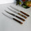 Thumbnail: 4 Vintage Steak Knives GALAXIE Stainless Cutlery Tableware