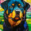 Thumbnail: Suncatcher Acrylic Rottweiler Dog Decorative Gift 7.5”