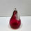 Thumbnail: Cranberry Art Glass Pear Paperweight Figurine Fruit