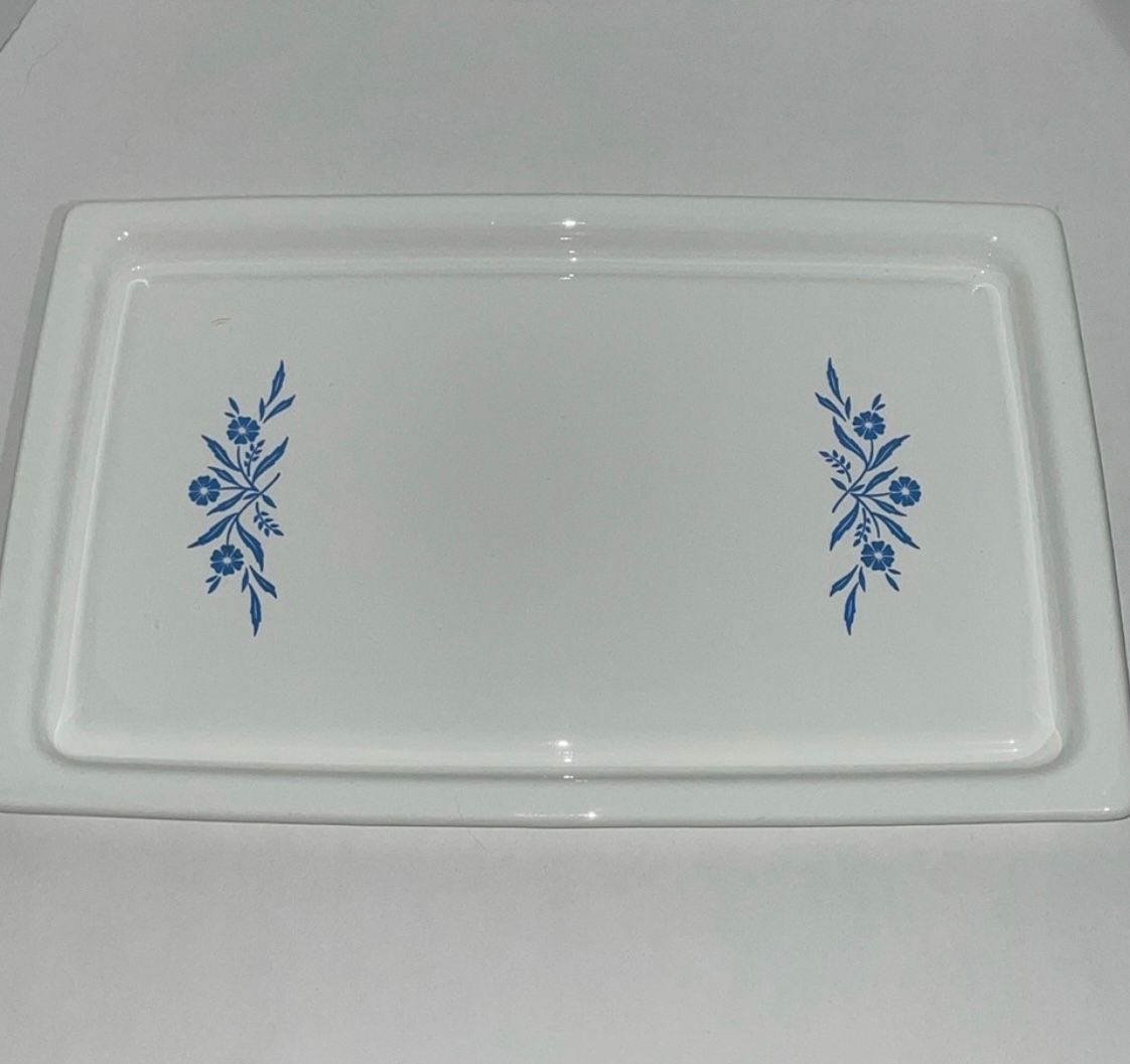Corning Ware Blue Cornflower 16” P 45 Canada Broil Bake Tray Serving Platter