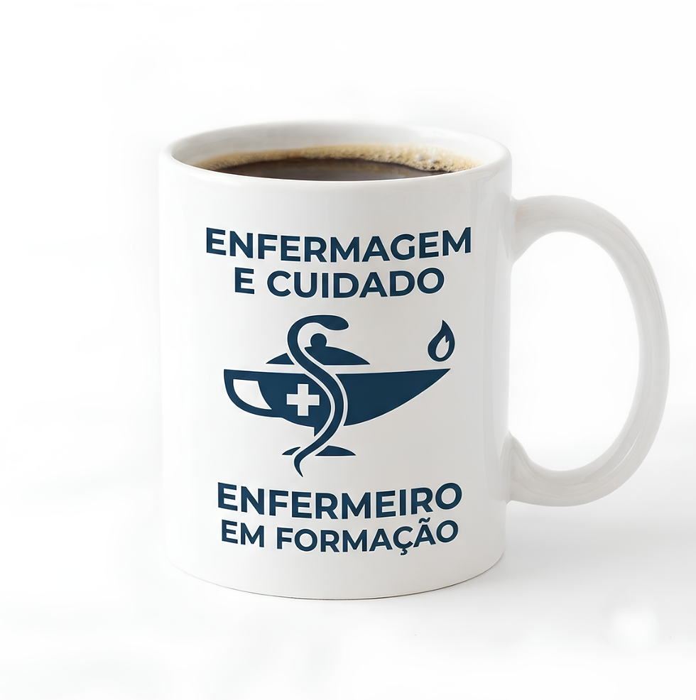 Caneca de enfermagem com a frase Enfermeiro em Formação.