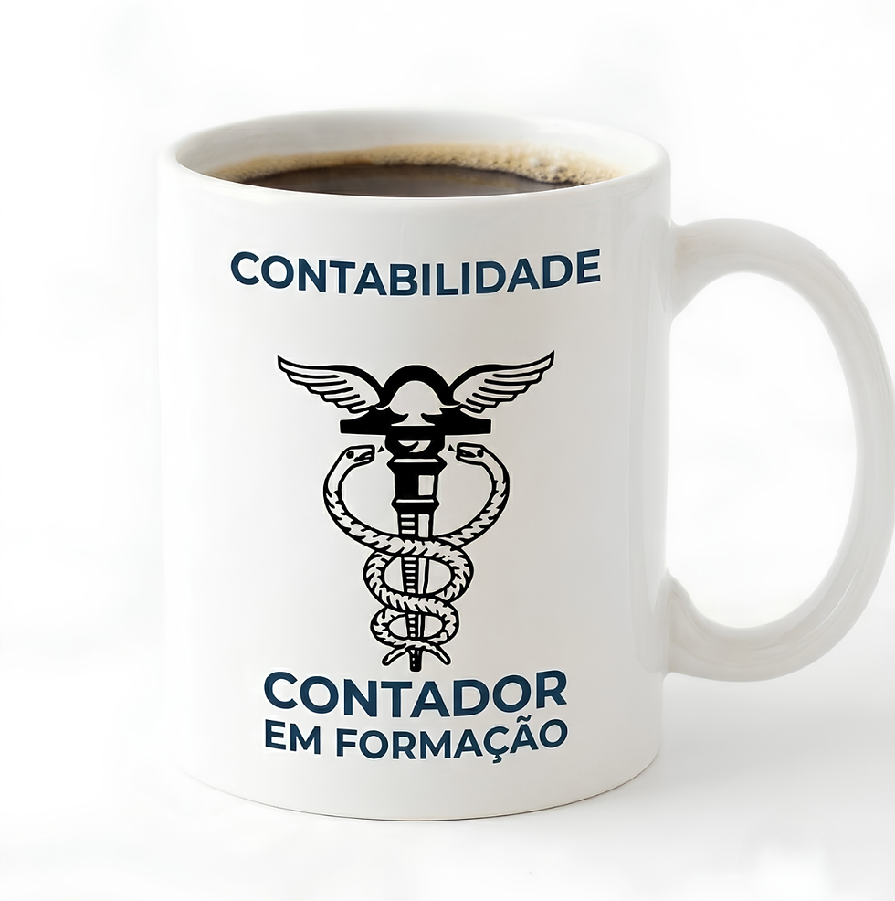 Caneca de Contabilidade com texto Contador em Formação