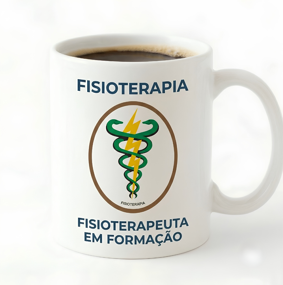 Caneca de Fisioterapia com a frase Fisioterapeuta em Formação