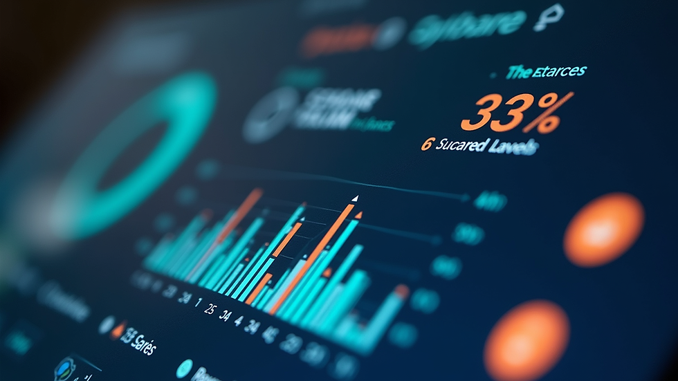 Close-up view of a digital dashboard showing savings progress and rewards