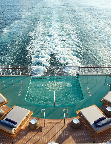 Pool overlooking ocean on EXPLORA I