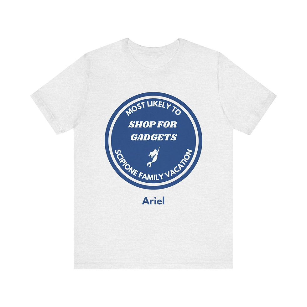 Thumbnail: Most Likely To Shop for Gadgets Tee | Fun Family Vacation Shirt
