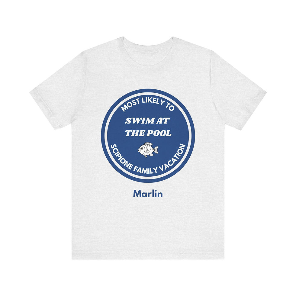 Thumbnail: Most Likely to Swim at the Pool Tee | Fun Family Vacation Shirt