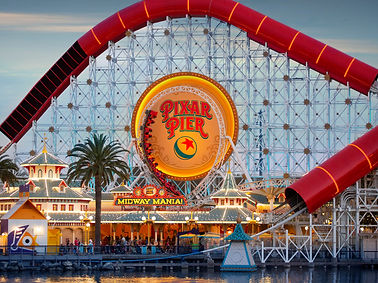Incredicoaster and Pixar Pier