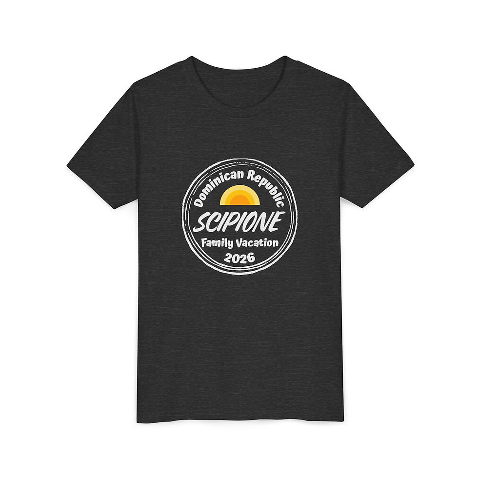 Thumbnail: Custom Family Vacation Youth Tee, Dominican Republic, Matching Family Tee