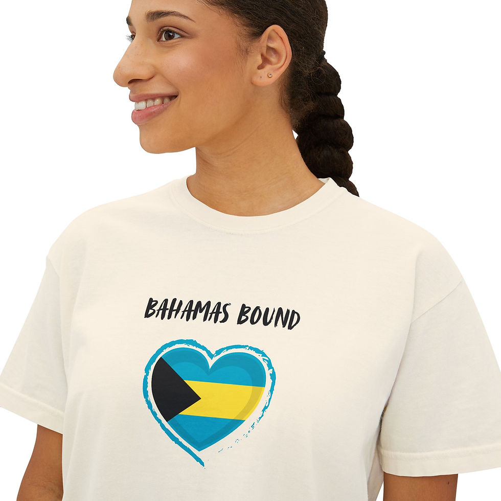Thumbnail: Bahamas Bound Women's Boxy Tee, Travel Shirt, Gift for Travelers