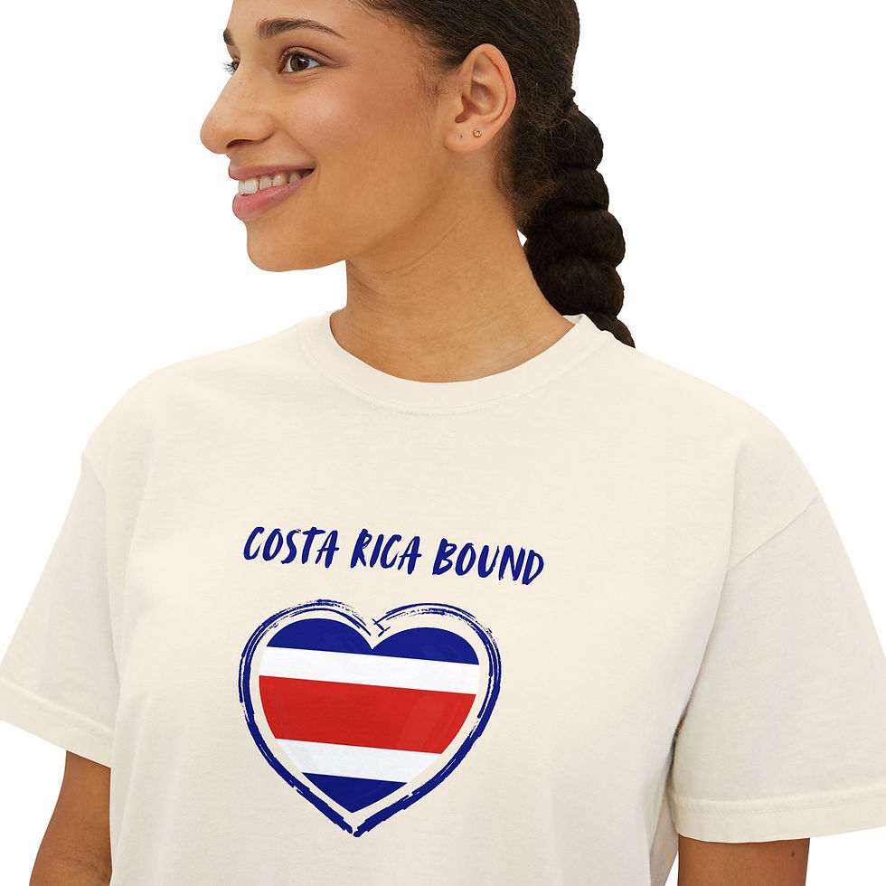 Thumbnail: Costa Rica Bound Women's Boxy Tee, Travel Shirt, Gift for Travelers