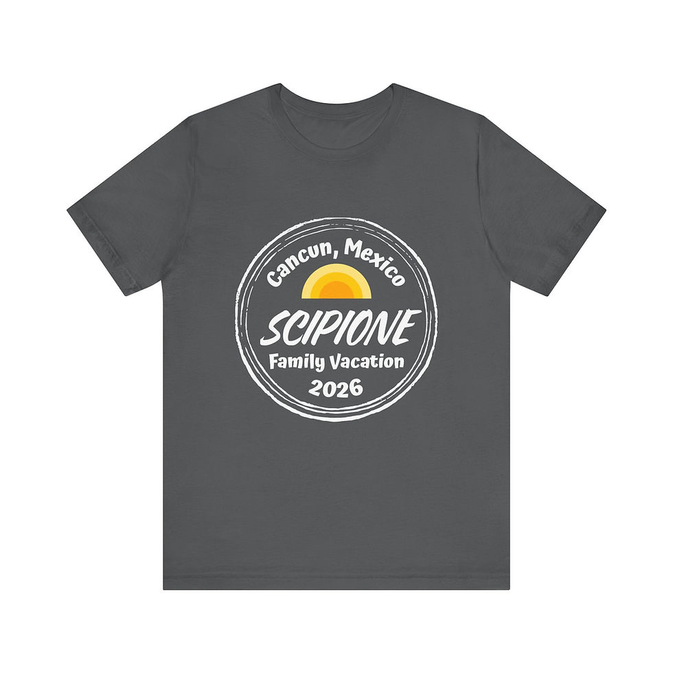 Thumbnail: Custom Family Vacation Tee, Cancun Mexico T-Shirt, Matching Family Tee