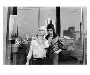 David Bowie with Cyrinda Foxe. San Francisco, 1972