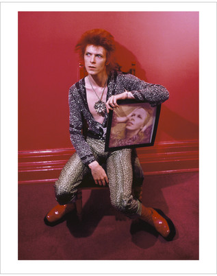 David Bowie With Hunky Dory Album Cover. Haddon Hall, London