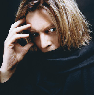 David Bowie Black Scarff. NYC, 2002
