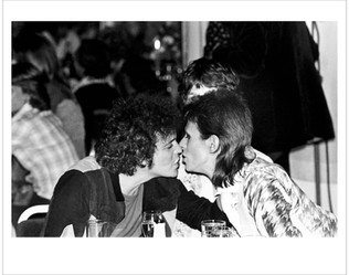 Lou Reed, Bowie, Kiss at Cafe Royal. London, 1973