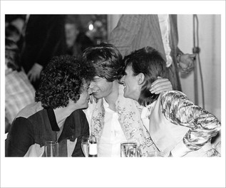 Lou Reed, MickJagger, David Bowie. Cafe Royal. London, 1973