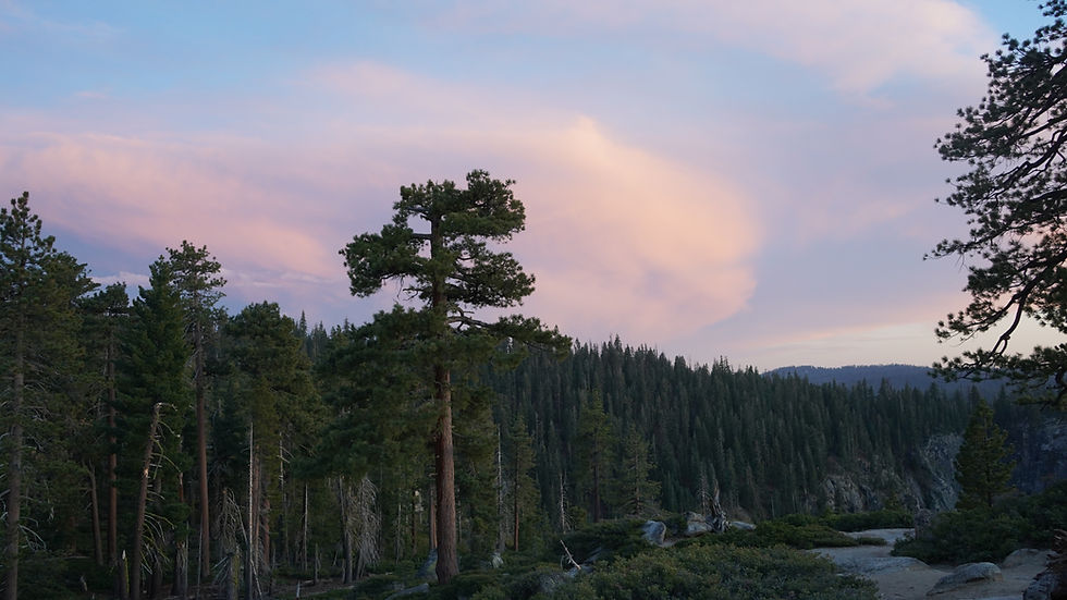 Skies clearing after sunset