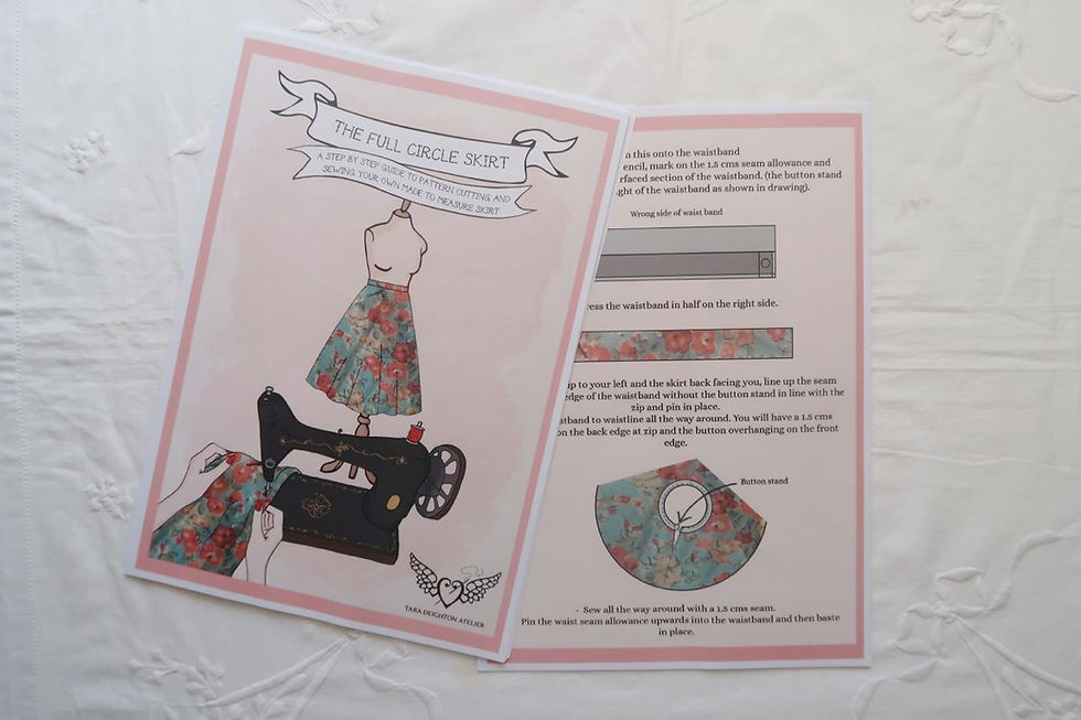Thumbnail: The Full Circle Skirt ~ Pattern Drafting & Sewing Guide~ PDF DOWNLOAD