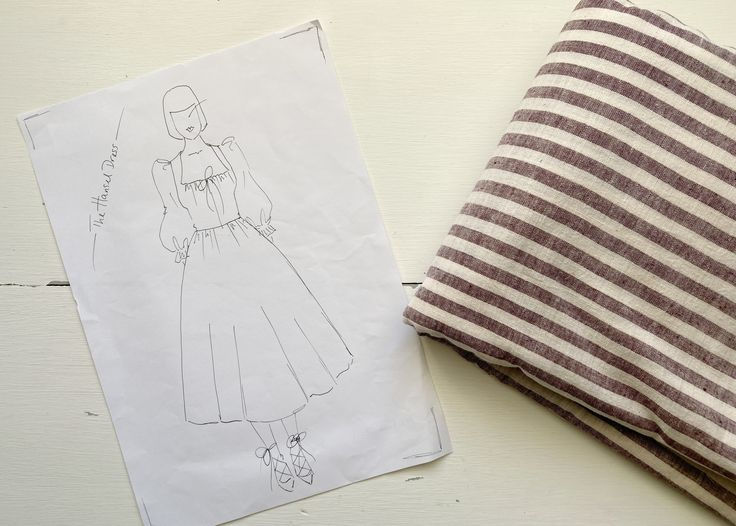 For the second version of the Hansel Dress, I'm thinking about this gorgeous stripe from Merchant & Mills. It gives me the opportunity to play around with the directions of the stripe and make something really interesting. I bought the plum colourway but they only have a black stripe in the online shop at present.