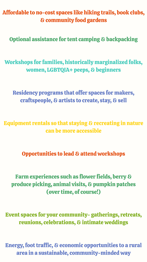 Affordable to no-cost spaces like hiking trails, book clubs, & community food gardens.png