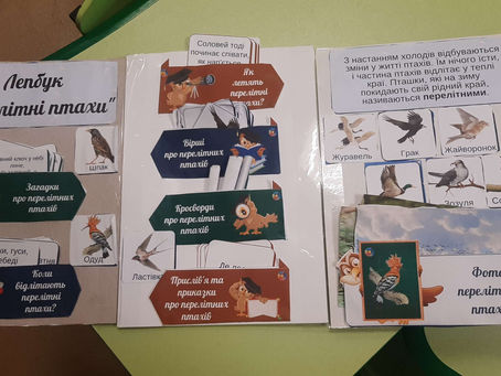 🫂 Проєктна робота 📚
Створення лепбука "Птахи", гри "Зимові розваги"